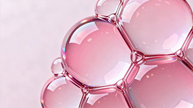 Pink Transparent Bubbles