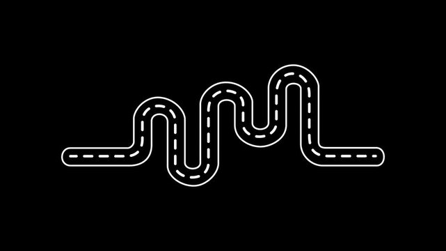 Creative idea generation for new product development concept. Creative thinking and innovation. Road map with stages of innovation icons, generating creative and Motion video.4K animation.