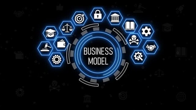 Business Model Canvas concept. Innovative tool that helps entrepreneurs and business owners to map out business model in a structured and concise way.4k..