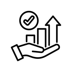 Growth line icon