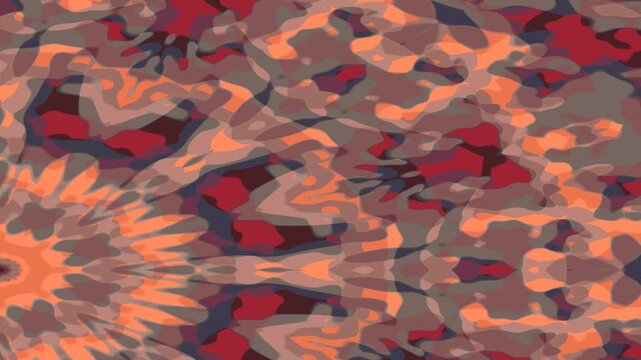 Vibrant abstract motion creates dynamic background pattern in kaleidoscope view