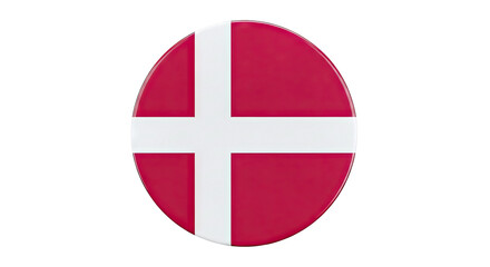 Obraz premium Denmark Flag Badge
