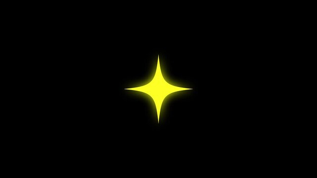 sparkle twinkle glitter star animation, white cartoon doodle blinking stars, glowing starburst motion graphics, festive overlay effect, seamless loop, black background video. 4k loop animation