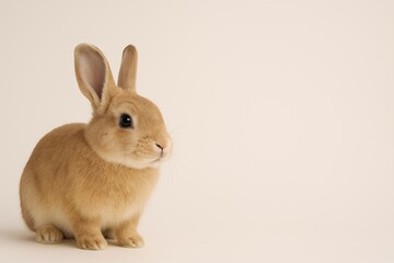 Obraz premium rabbit on white background