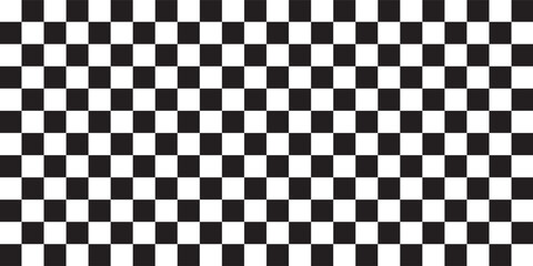 Fototapeta premium black and white chess pattern. Checkerboard seamless vector illustration. Abstract checkered checkerboard for game. Grid geometric square shapes. Race flags.
