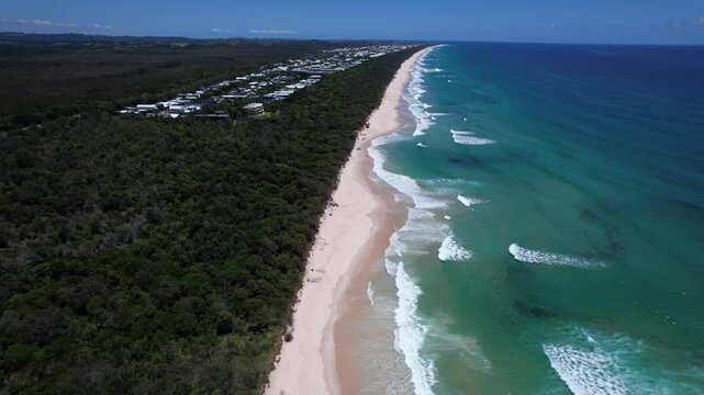Bogangar - Cabarita Beach Near Casuarina Beach In Northeastern New South Wales, Australia. Aerial Shot