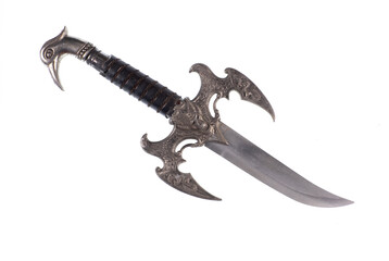 short royal sword isolated on white background