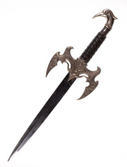 short royal sword isolated on white background