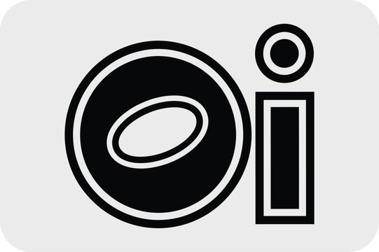 Logo with stylized lowercase letters 'o' and 'i'