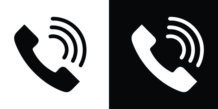 Phone icon vector. Call sign. Phone silhouette. Smartphone ringing vector