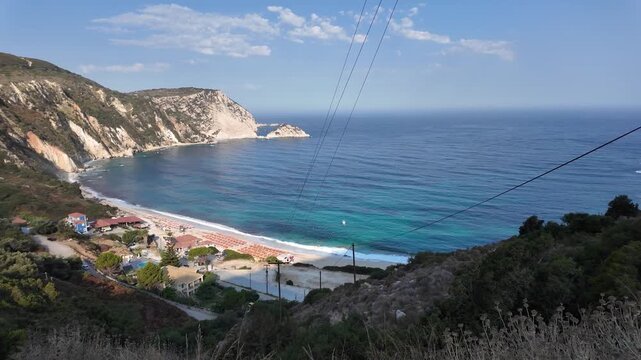 Amazing view of Petani Beach, Cephalonia, Ionian Islands, Greece