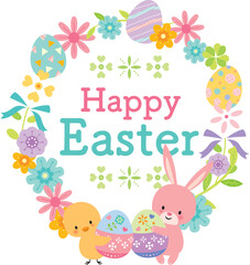 かわいいイースターのタイトルイラスト © imoan