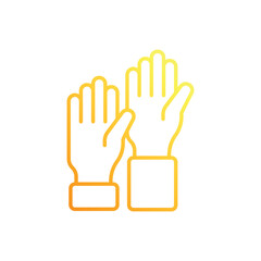 Obraz premium Raised Hand vector icon
