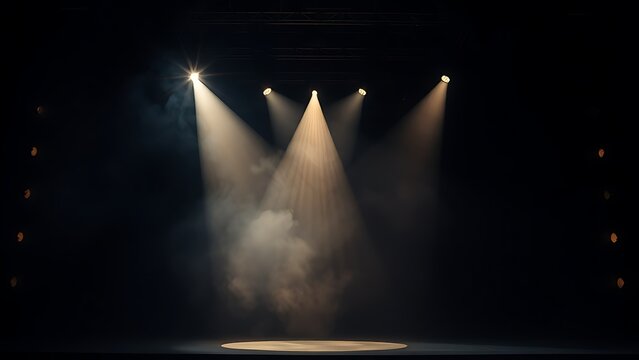 singer. A dramatic stage setting with a smoky spotlight effect and atmospheric backlighting. gardening catalogs, home-decor guides, designed for home decor and floral branding, used by videographers.