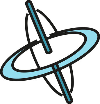gyroscope icon illustration
