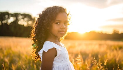 young girl in a wheat field.