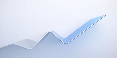 Abstract blue vector background with futuristic arrows and light waves for a 3d technology business banner or web cover design