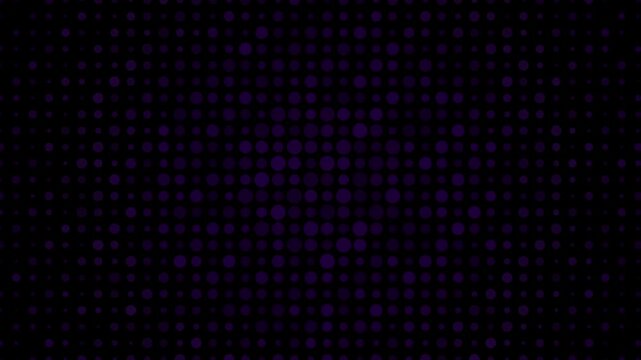 Purple dots abstract digital grid pulsating background loop