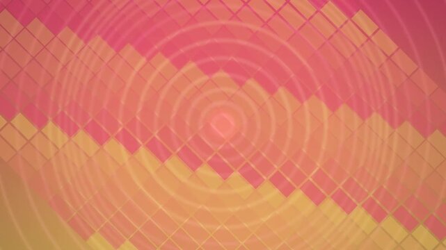 Vibrant Pink Orange Geometric Pattern Animation.