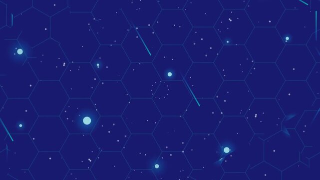 Meteors and Stars in Dark Space.