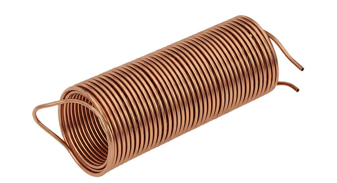 3D copper wire solenoid valve coil core
