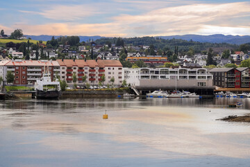 Harbour in the Norwegian town Levanger