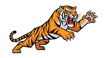 Tiger Cartoon Animal Illustration.