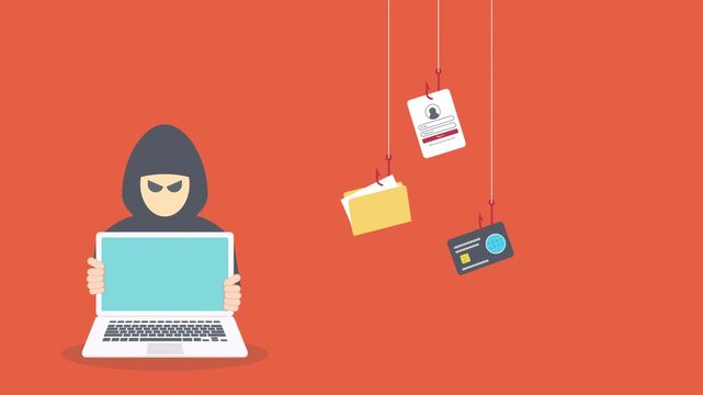 hacker in front of his computer committing digital cybercrime	