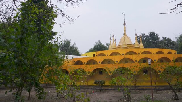 Meditation stupa at Dhamma Patthana Vipassana Centre, Kammaspur Haryana, historic site of Buddha&rsquo;s discourse