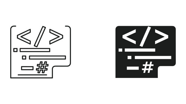 Code file icons in modern design
