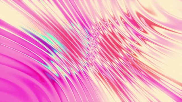 Abstract liquid wavy pattern motion background in pink and magenta gradient tones with small waves movement. Seamless looping visual for motion graphics, titles, VJ visuals, and social content.