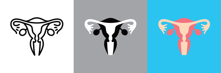 女性の生殖器のアイコン