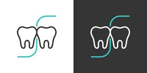 歯間フロスアイコン © WAWAWA