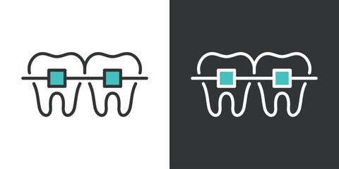 歯の矯正アイコン © WAWAWA