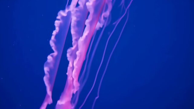 jellyfish in blue water