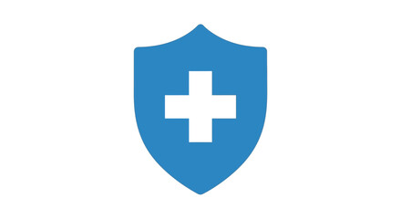 Fototapeta premium Blue Shield Medical Protection.