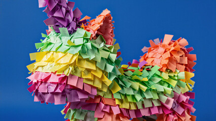 Colorful festive pi&ntilde;ata celebrating Cinco de Mayo holiday