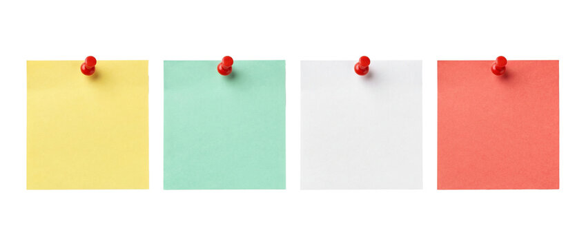 Sticky note reminder. Post it note paper