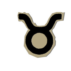 Zodiac Symbol Scrapbook Cut Out 