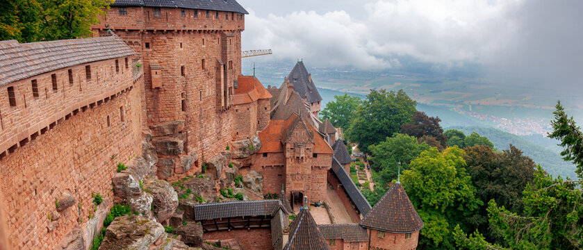 Medieval Haut‑Koenigsbourg Castle on Hill