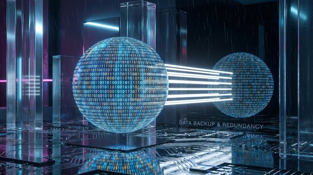 Data backup and redundancy concept