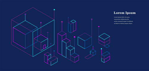 幾何学 抽象 建築 テクノロジー ライト 背景 セット