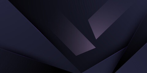 Abstract dark purple background with overlap papercut shadow shapes pattern element concept design. Simple and elegant banner style.