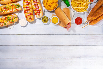  National Hot Dogs day background