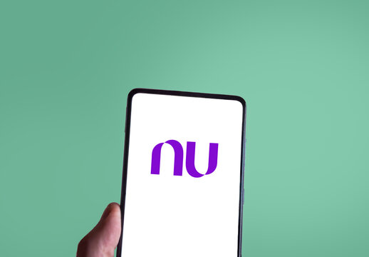 Nubank logo on a smartphone screen. Link&ouml;ping, &Ouml;sterg&ouml;tland, Sweden 02-26-2026.