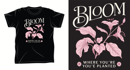 Flower Graphic vector art t-shirt design print © T-shirt Hub