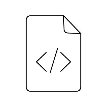Code file document icon