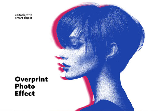 Overprint Photo Effect