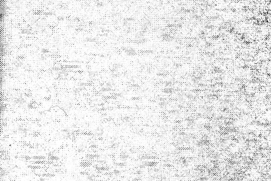 Macro photograph of overprinted scanned paper surface isolated on transparent background. Authentic halftone toner texture with natural ink density variation captured through macro optics 