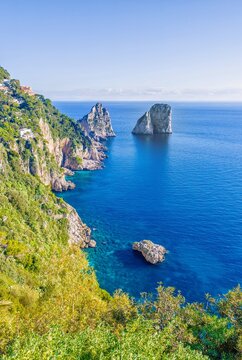 Isola di Capri (Campania, Italy) - The beautiful Capri island in the Naples gulf with awesome natural attractions. Here in particular with a typical landmark.